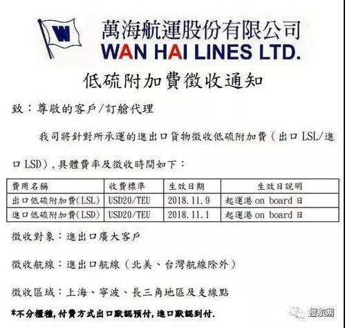 注意丨各大船公司陸續(xù)開征低硫附加費，外貿(mào)和貨代企業(yè)準(zhǔn)備好買單了？